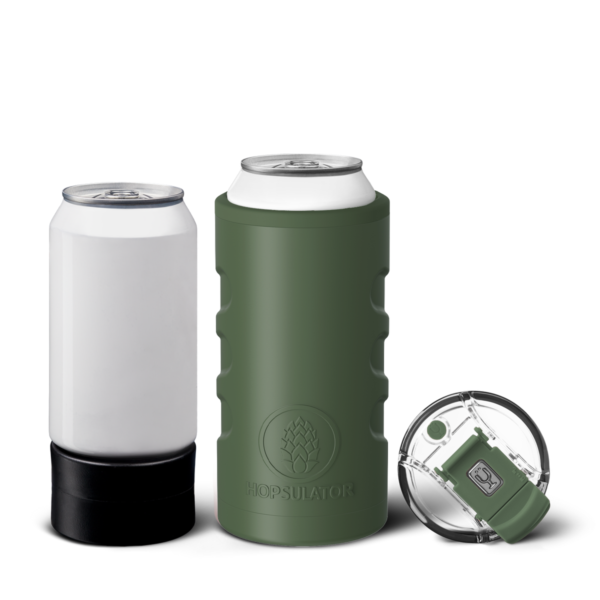 Retro Hopsulator Trio | OD Green | 12/16oz Standard Cans