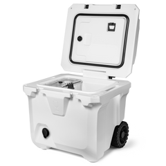 BrüTank 35-Quart Rolling Cooler | Ice White